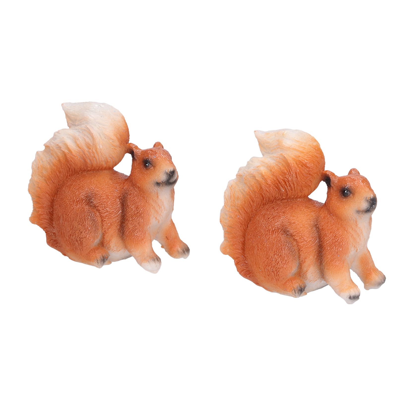1 Pair Squirrel Resin Figurines Miniature Squirrel Animals Statue Sculpture Ornament for Garden Lawn Decoration โ image 6
