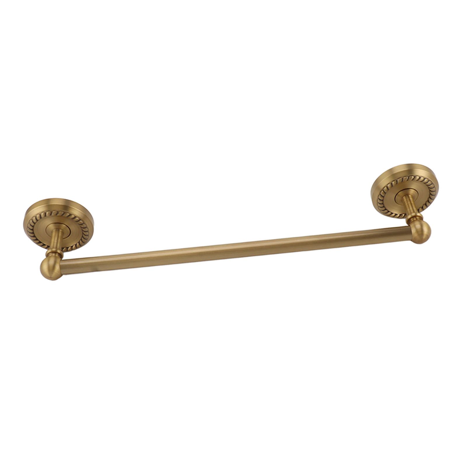 All Copper Bathroom Towel Bar European Style Wall Mounted Towel Rack for Bathroom 41cm Antique Color โ image 5
