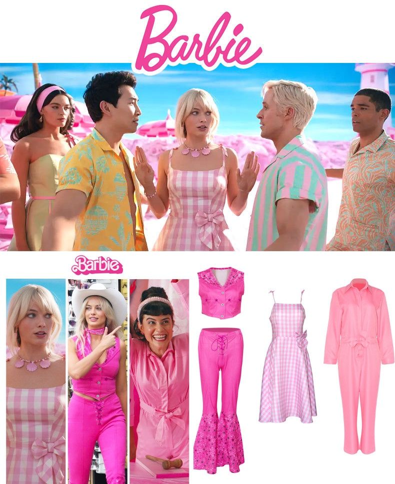 Barbie Jumpsuit Costume Light Pink, Size S for Halloween Cosplay — image 6