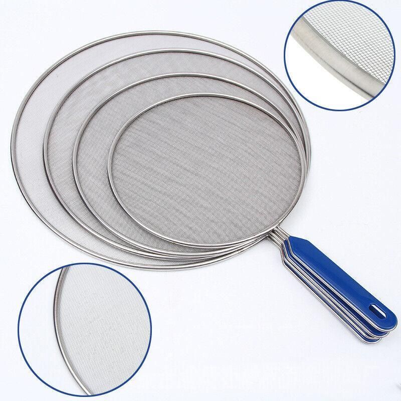 4Size Anti Splatter Guard Oil Net Splash Cover Pan Screen Kitchen Cooking Frying - 25CM โ image 4