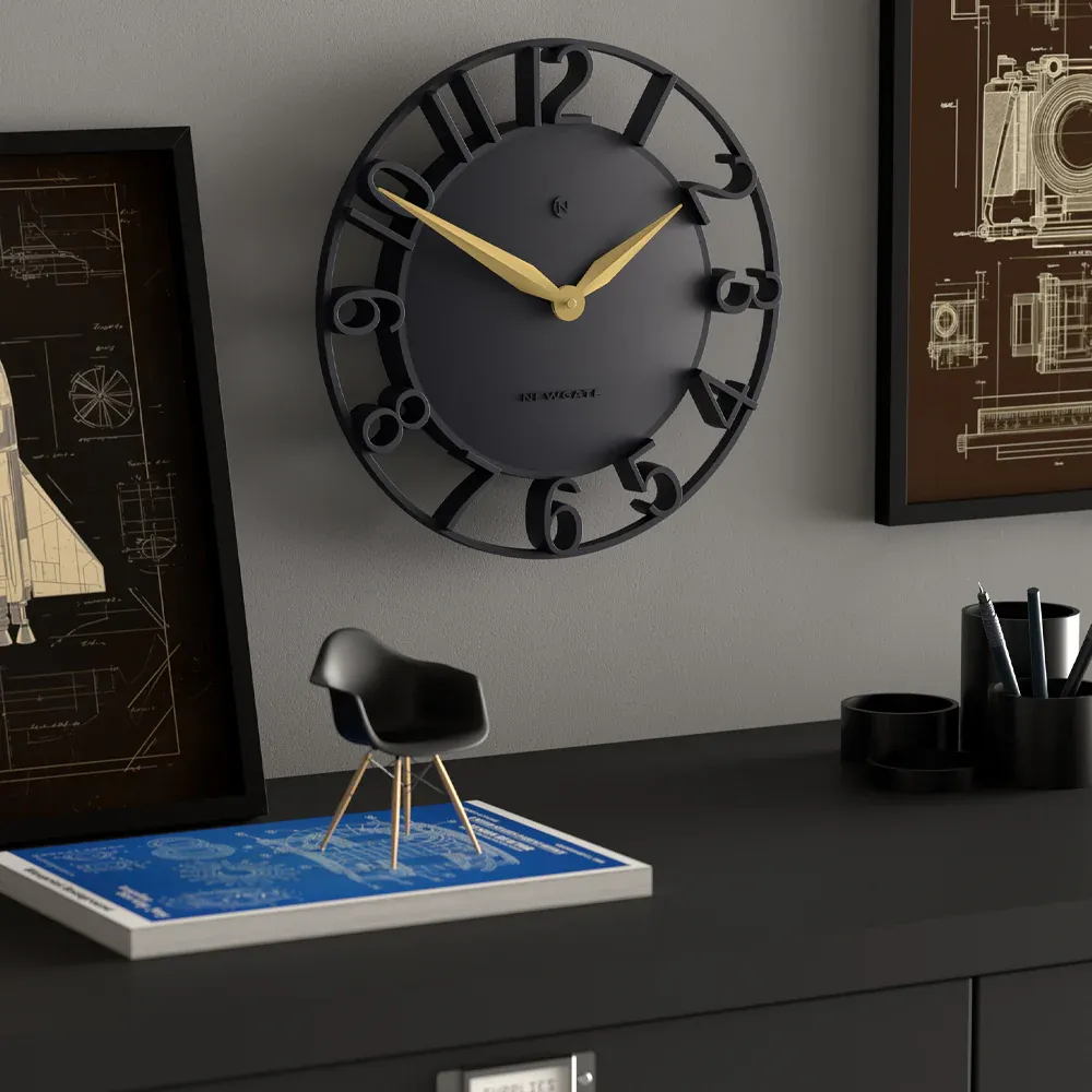 Newgate Time Traveller Wall Clock-Petrol Blue — image 4