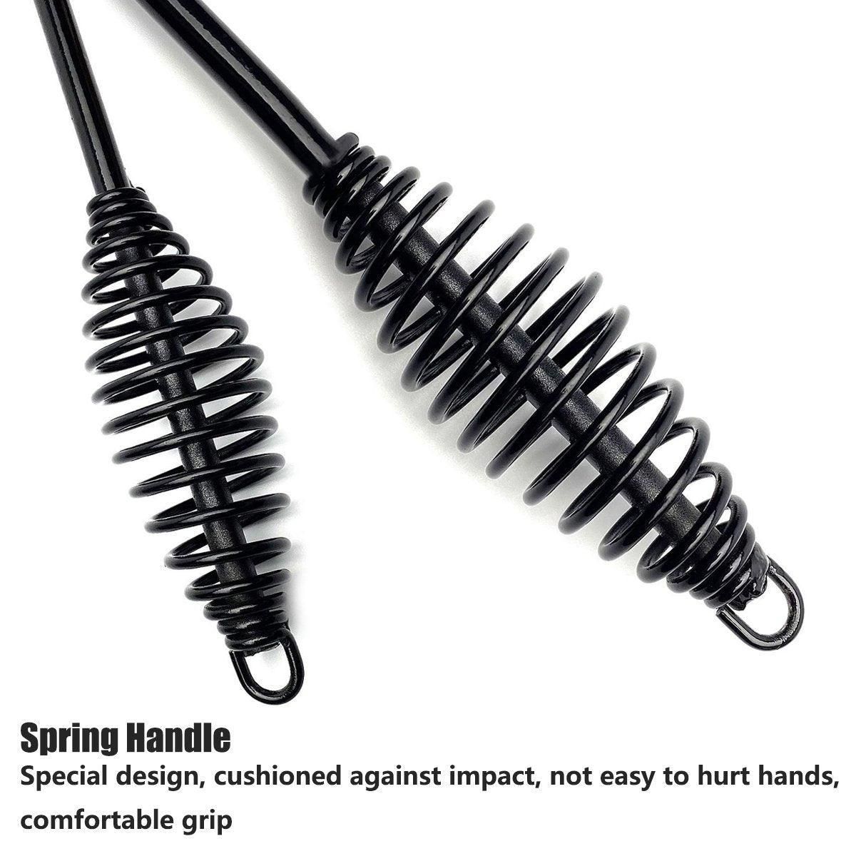 Welding Chipping Hammer Spring Handle Hold Heart Cleaning Harden DIY Metal Black - 670g โ image 5