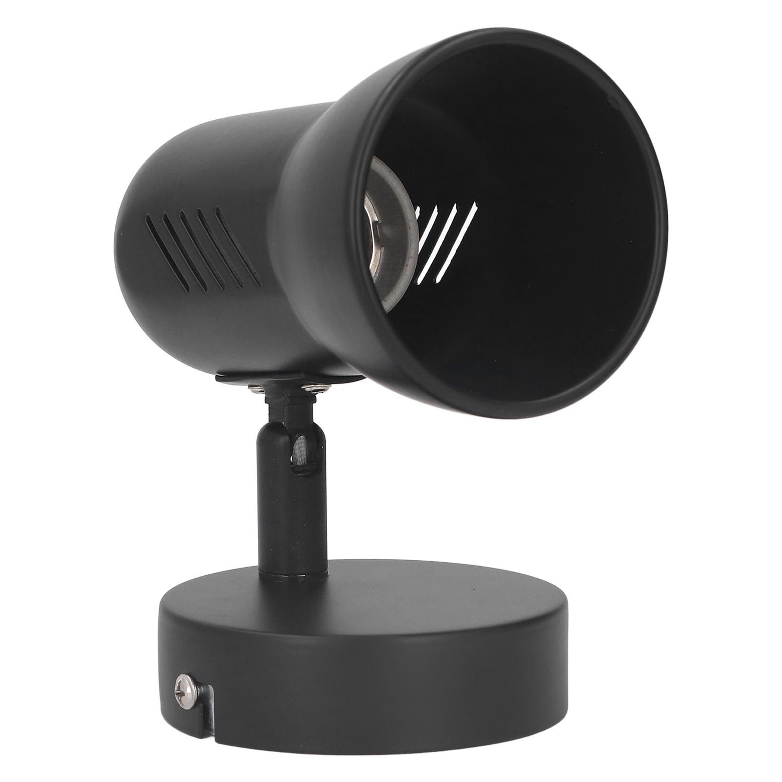 Wall Light Bulb Holder E26 Rotatable Matte Black Easy Installation Wall Mounted Bulb Socket for Bedroom Office 85โ265V โ image 2