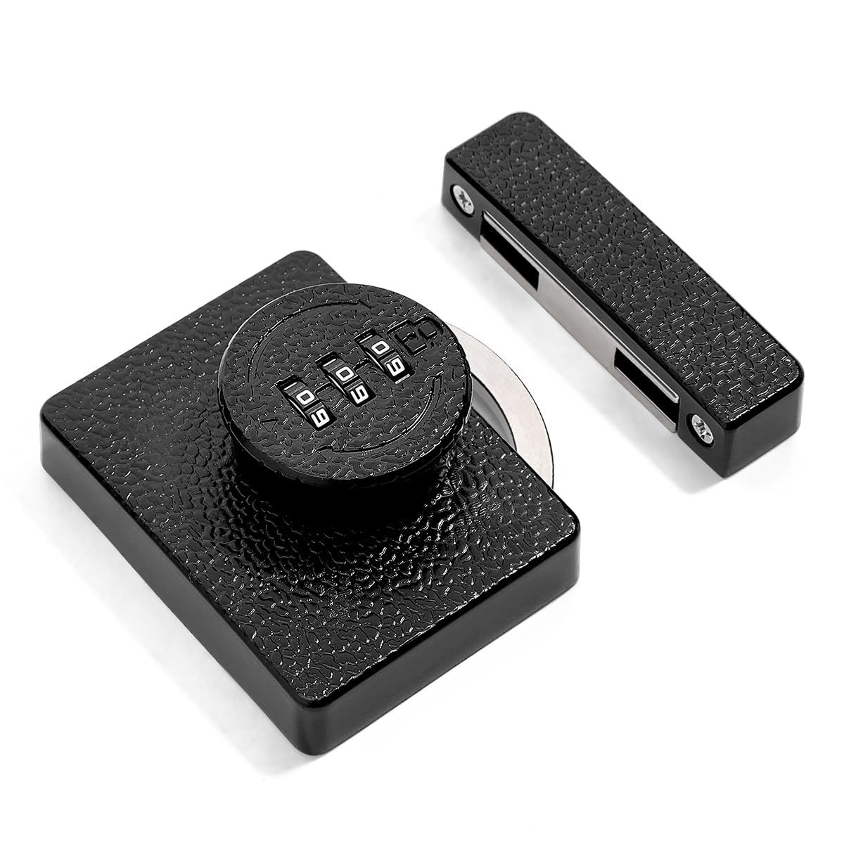 Closet Locks for Double Doors -3-Digit Keyless Cabinet Locks with Combination for Bifold Sliding Closet Door Lock with Code for Cupboard Pantry Barn Shed Door — image 2