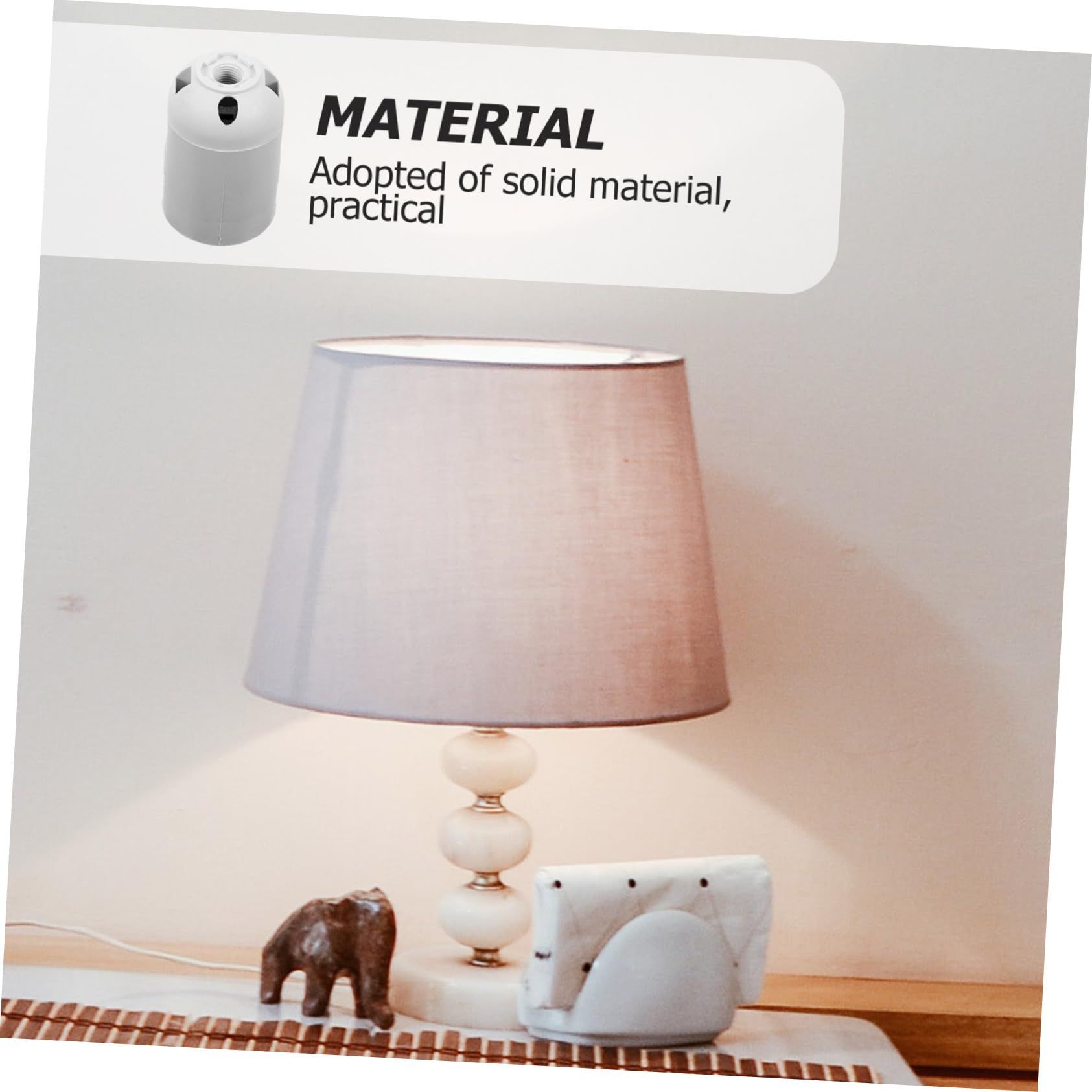 10pcs Lamp Holder Light Body Lamp Head Table Lamp Floor Lamp Holder White Black Screw Lamp Head Lighting Accessories โ image 3