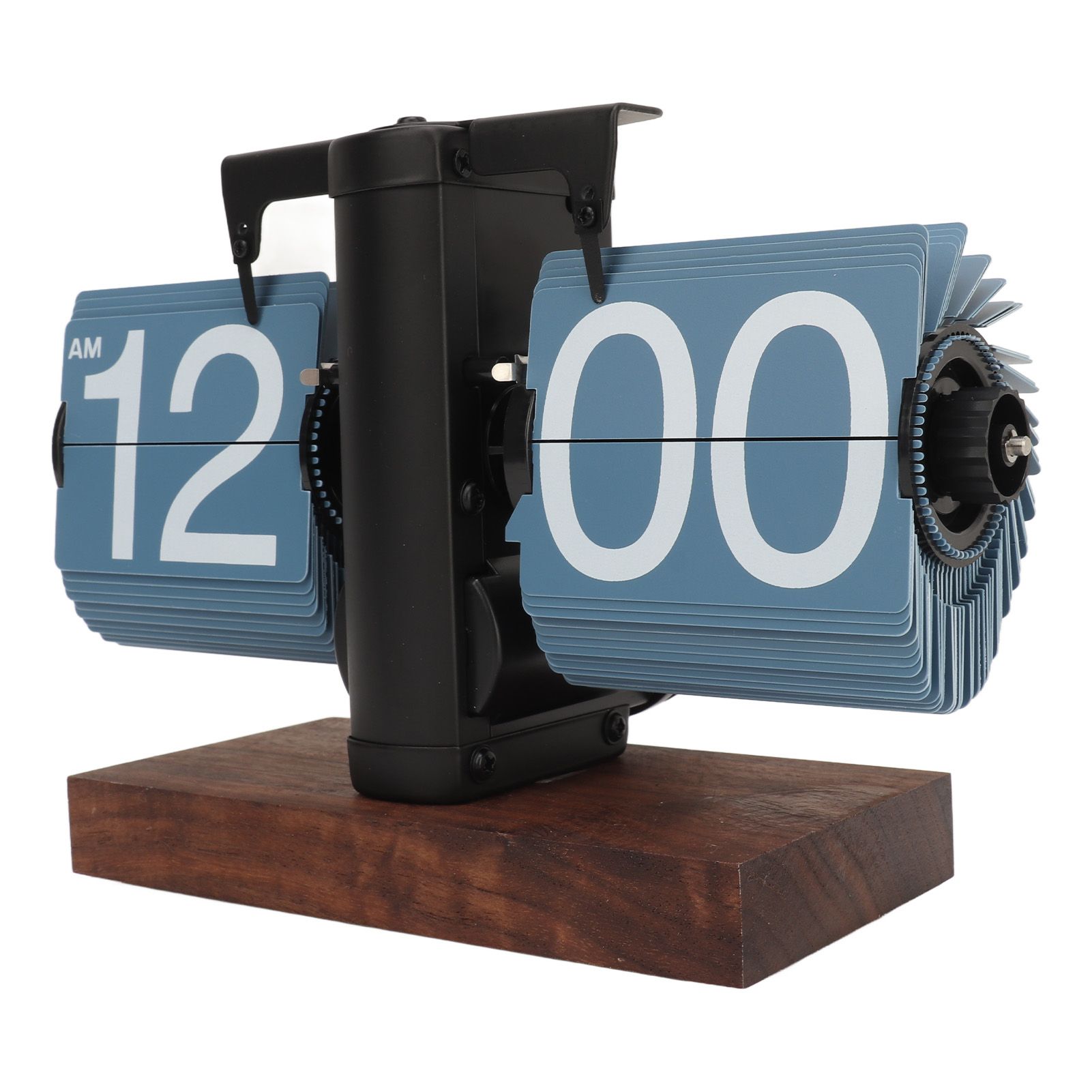 Digital Flip Down Clock Retro Automatic Turning Battery Operated Mechanical Clock for Home Room Office Decoration Blue โ image 6