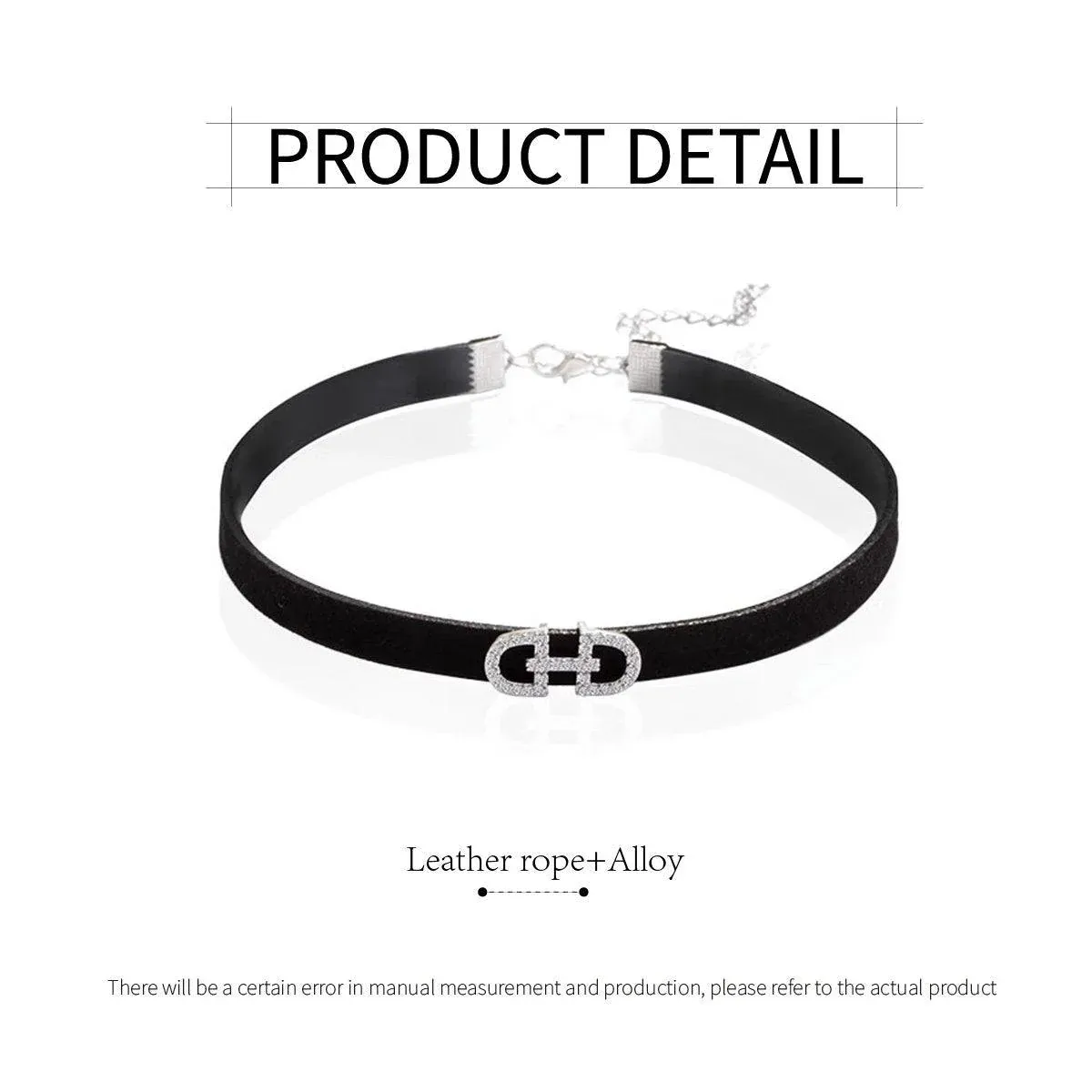 Elegant Black Necklace Simple and Stylish Temperament Jewelry for Women and Girl — image 3
