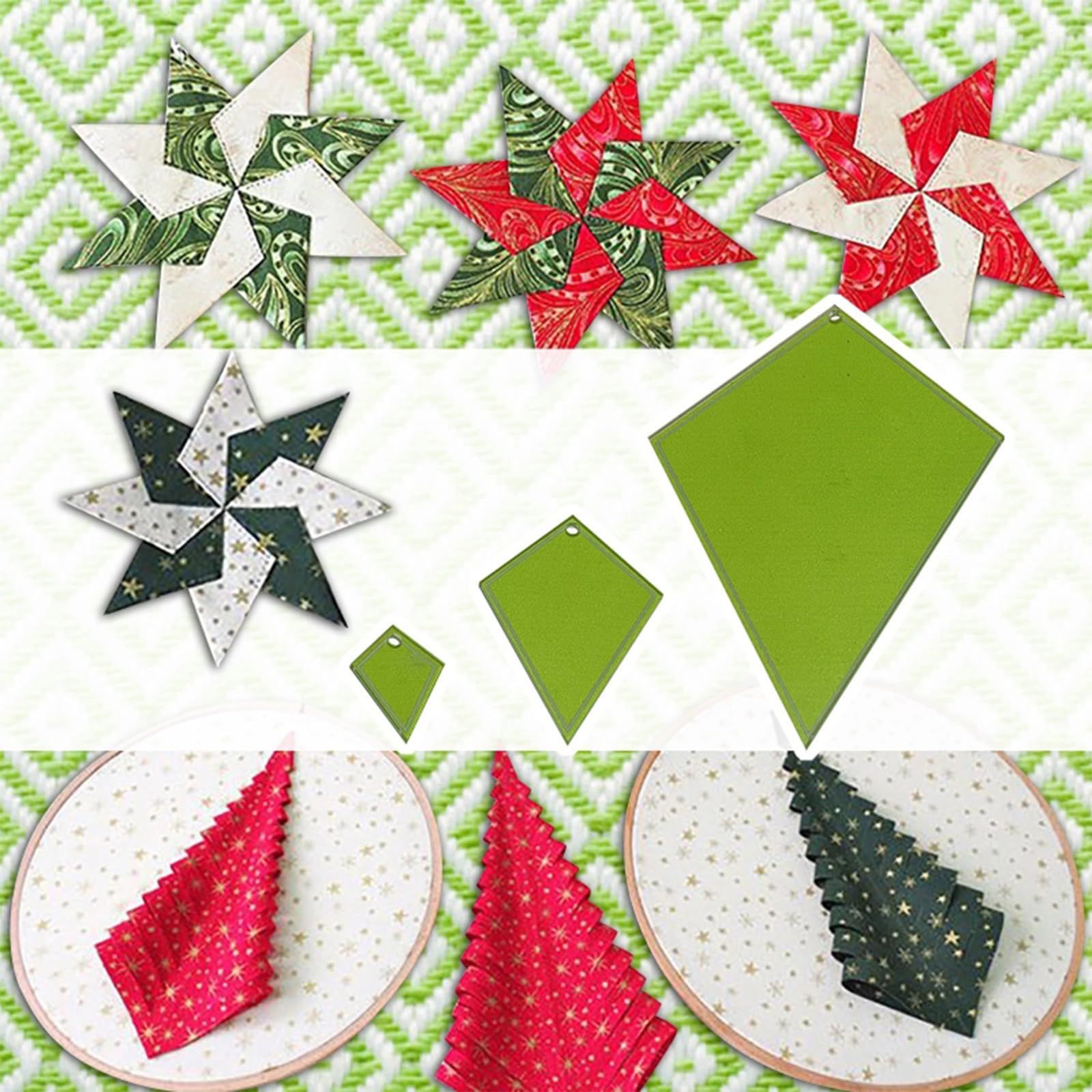 Plates Quilting Templates, 3 PCS DIY Periwinkles Sewing Pattern Quilting Rulers and Templates, Acrylic Template for Quilting Sewing — image 4
