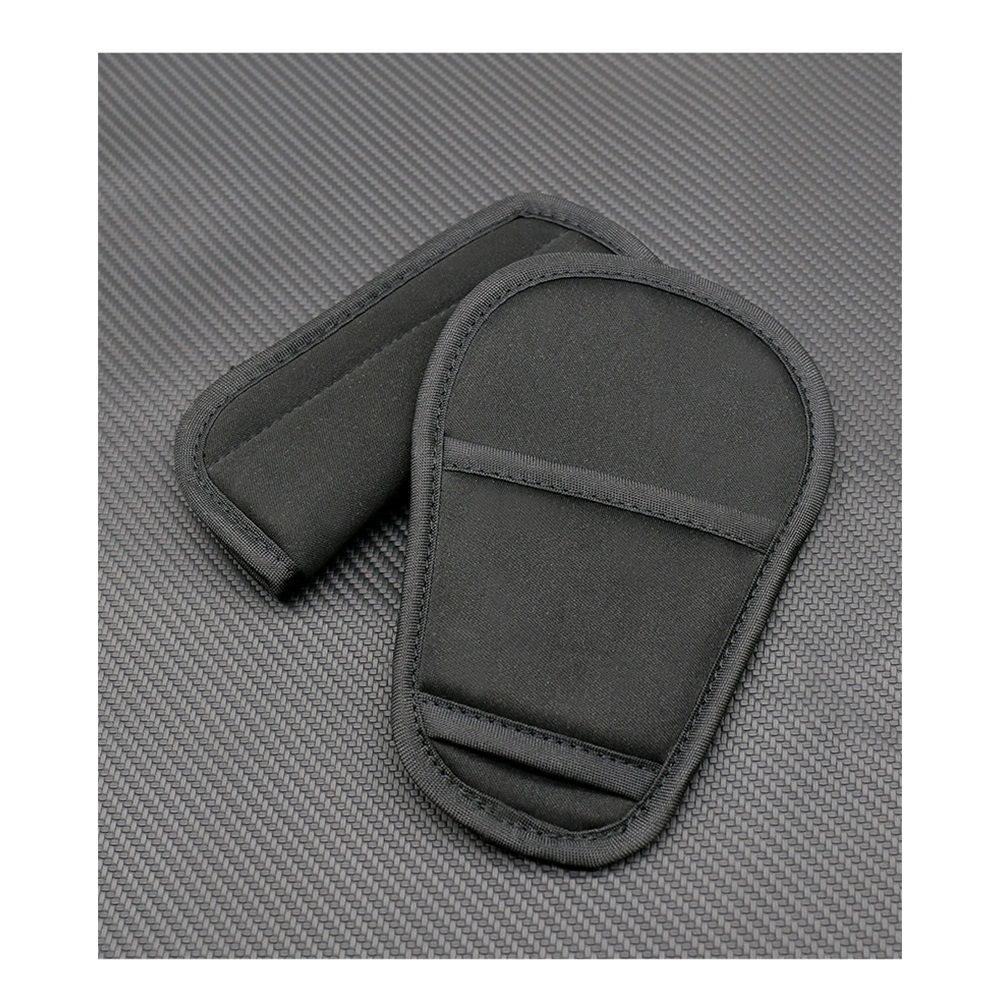 two sets 3 Pieces Shoulder Crotch Pad Compatible with Car Seat Stroller High Chair, Harness & Strap Comfort Cushion (black) — image 2