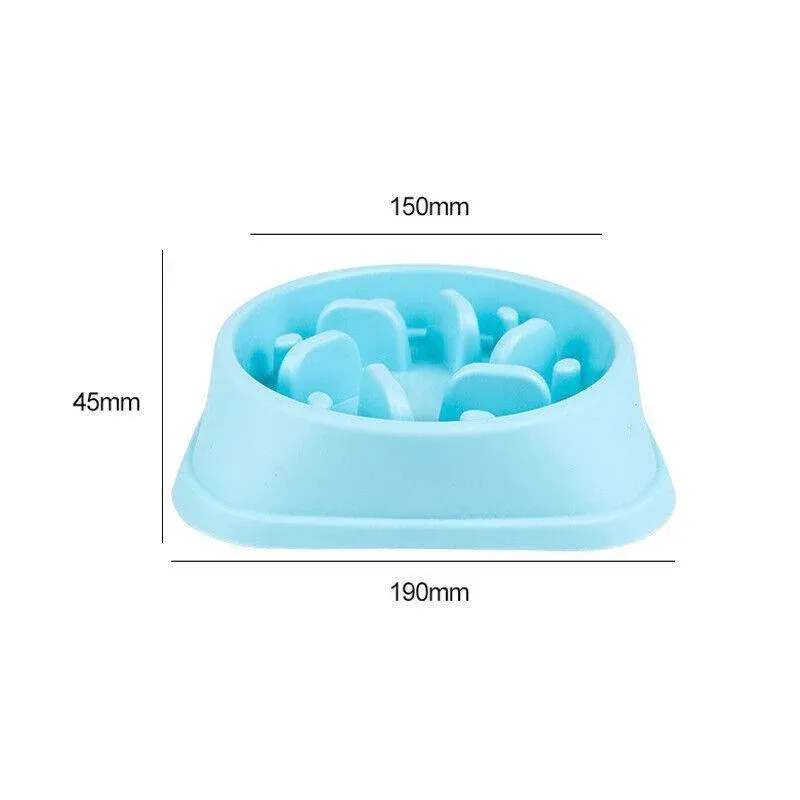 Dog-Bowl Dishes Slow-Feeder Large Pet-Eat Dogs Food-Nonslip Interactive - Pink โ image 4