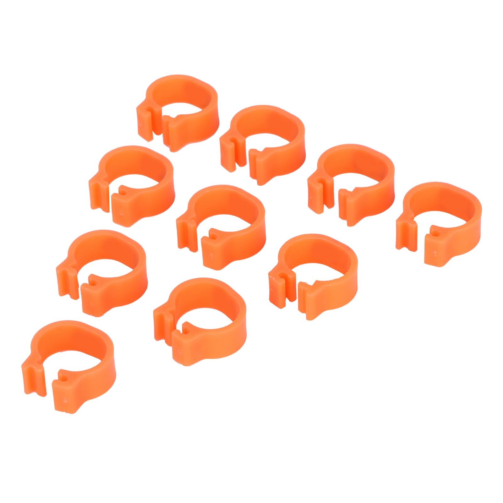 100pcs Birds Foot Rings Number Identification Pigeon Leg Bands Poultry Clip RingOrange — image 3