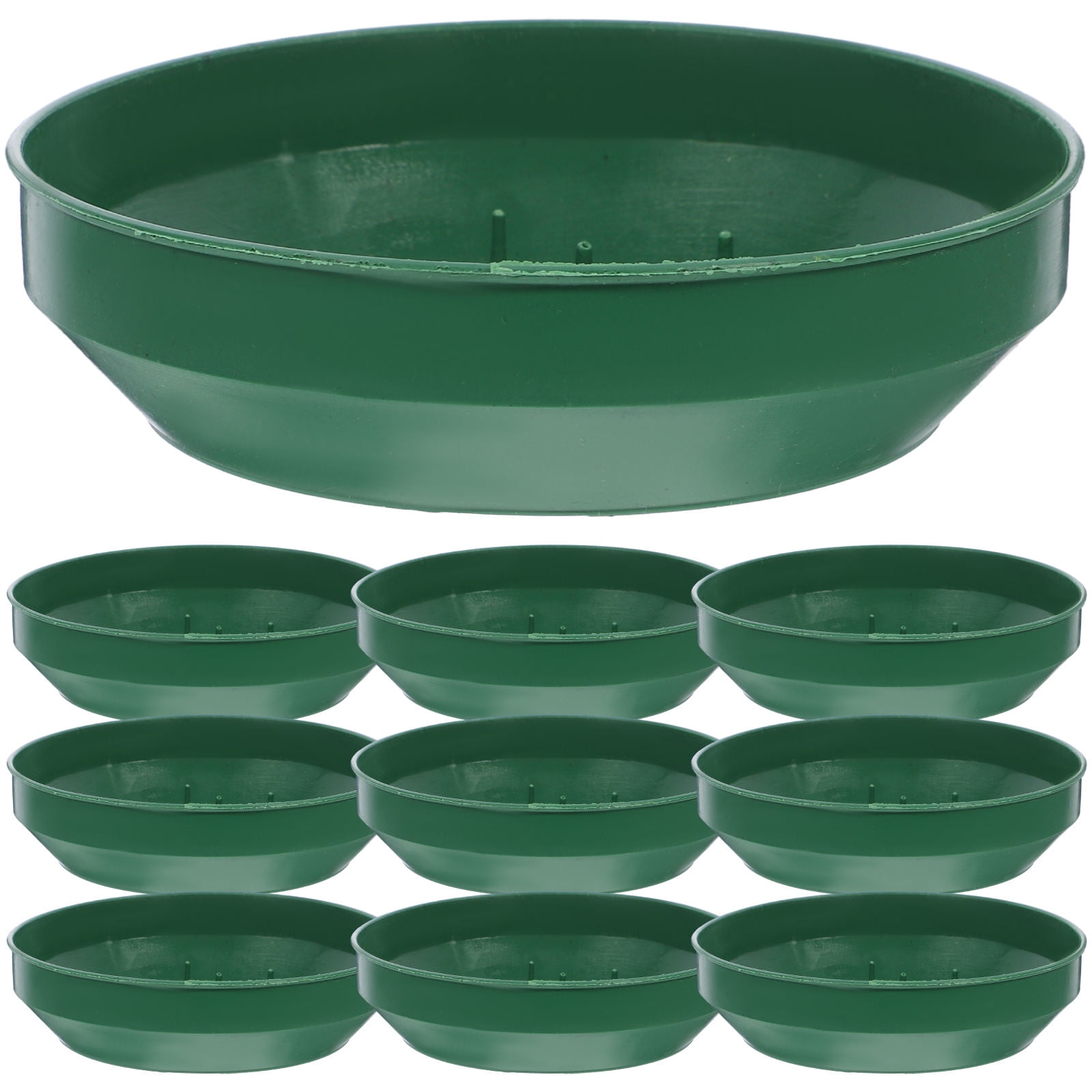 Green Plastic Flower Arrangement Plates 5.7 × 1.6 Inches Floral Craft Supplies for Decorations — image 6