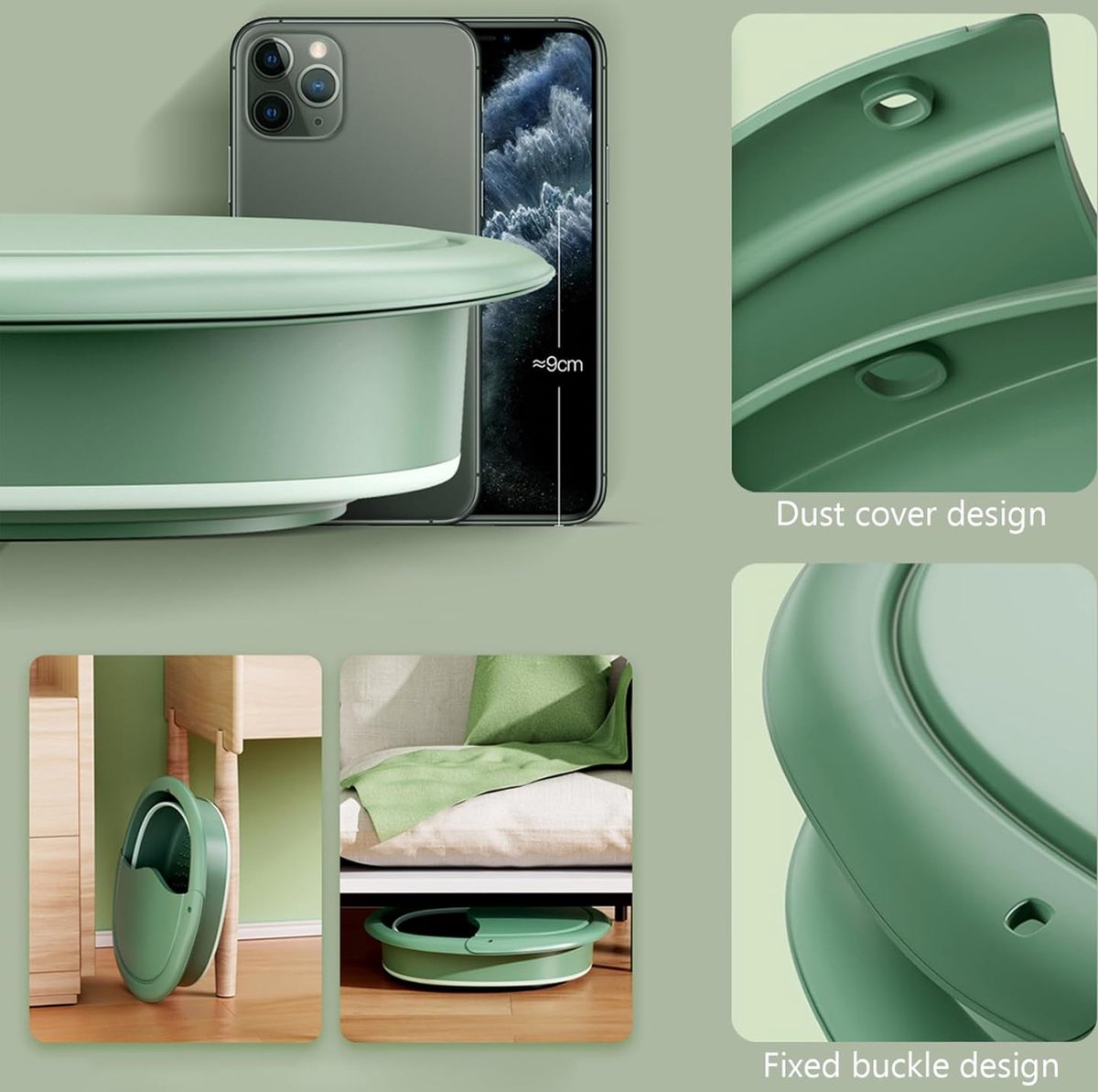 Foldable Foot Bath - Small Foot Bath - Foldable Foot Bath - Suitable For Foot Bath Salt And Foot Bath Products - Foot Baths With Massage Points - Relax Your — image 2