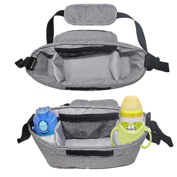 Baby Organizer Stroller Accessories Bag Large Space for All Strollers(Black) — image 5