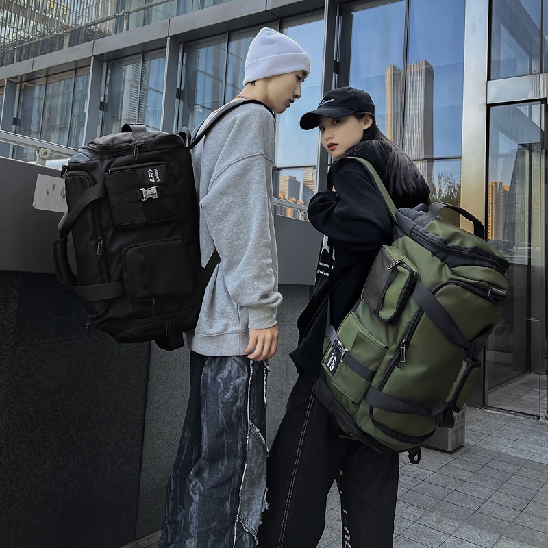 Green Unisex Travel Bag with Utility Buckles and Wet/Dry Compartments โ image 4