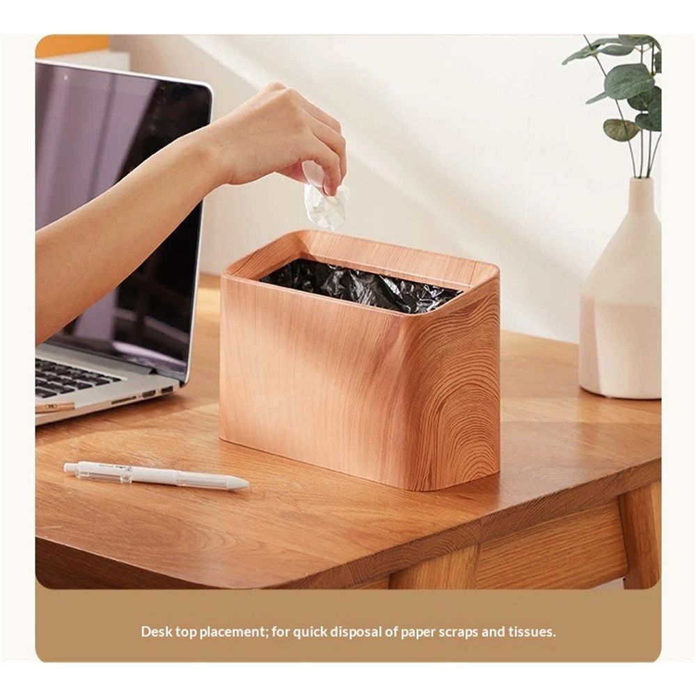 Countertop Trash Can, Mini Desktop Trash, Small Garbage Cans, Tiny Desktop Waste Basket for Office, Bedroom — image 2