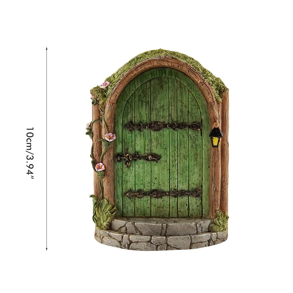 Fairy Door for Trees Miniature Fairy Garden Outdoor Decor Accessories Yard Art Sculpture Decoration for Kids Room Wall Trees — image 2