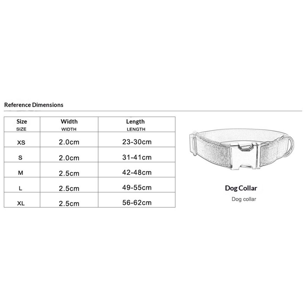 Dog Collar Personalized, Pet Collars with Metal Buckle, Collar with Quick Release Buckle for Dogs (L,Only collar) — image 3