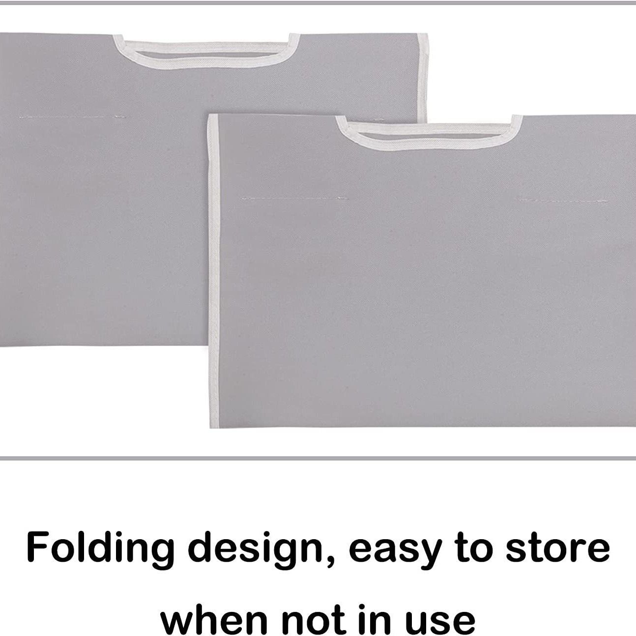 2 Pcs Laundry Sorter Replacement Bags Hamper Cart Removable Replacement Laundry Storage Organizer Bag Hamper Liner, No Hooks (Gray) — image 4