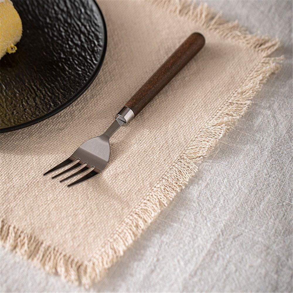 Place Mats Set of 4 Heat Resistant Dining Table Place Mats Cloth Placemats Kitchen Table Mats Placemat(30*45cm) — image 4