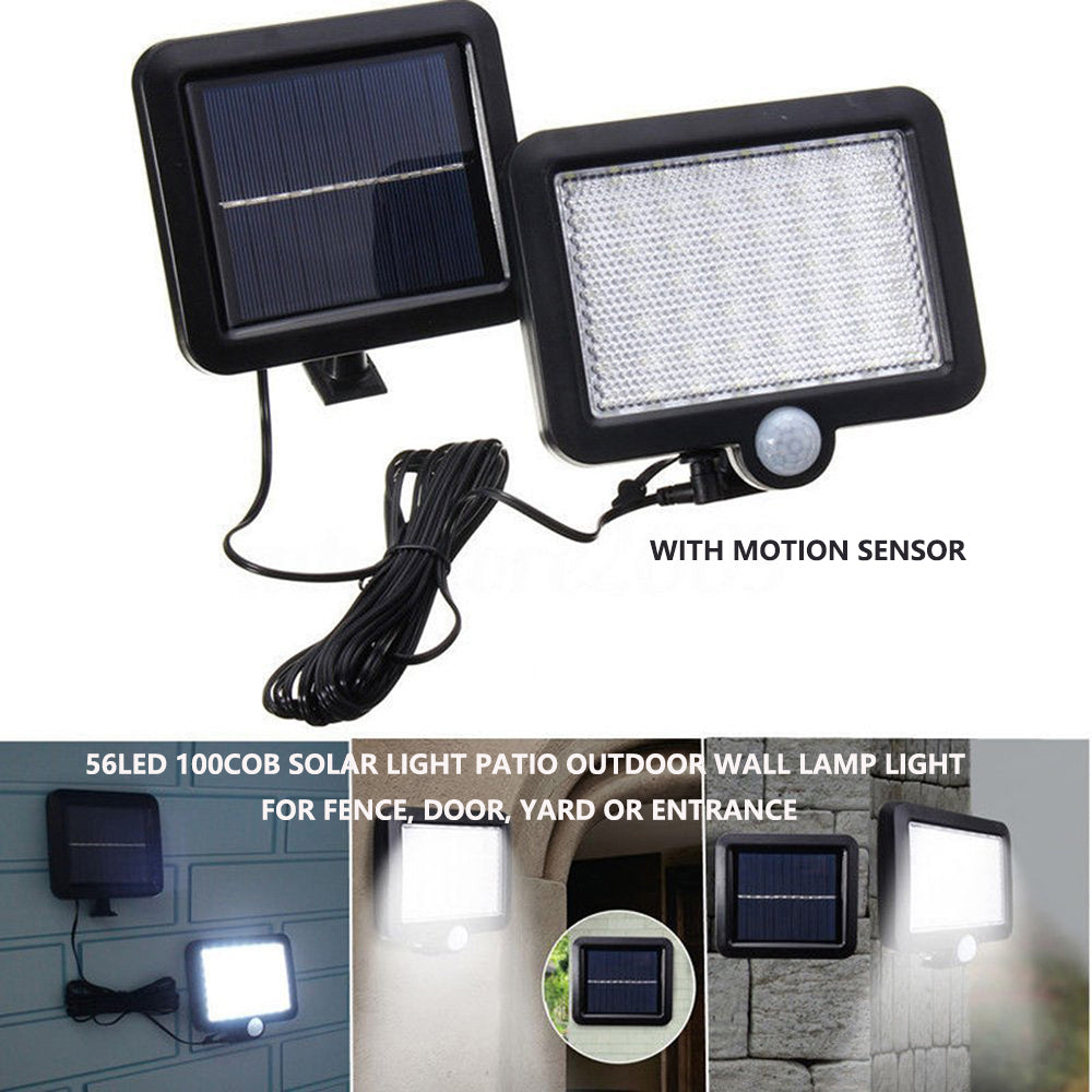 Solar Powered Light Patio Outdoor Motion Sensor Wall Lamp — image 2