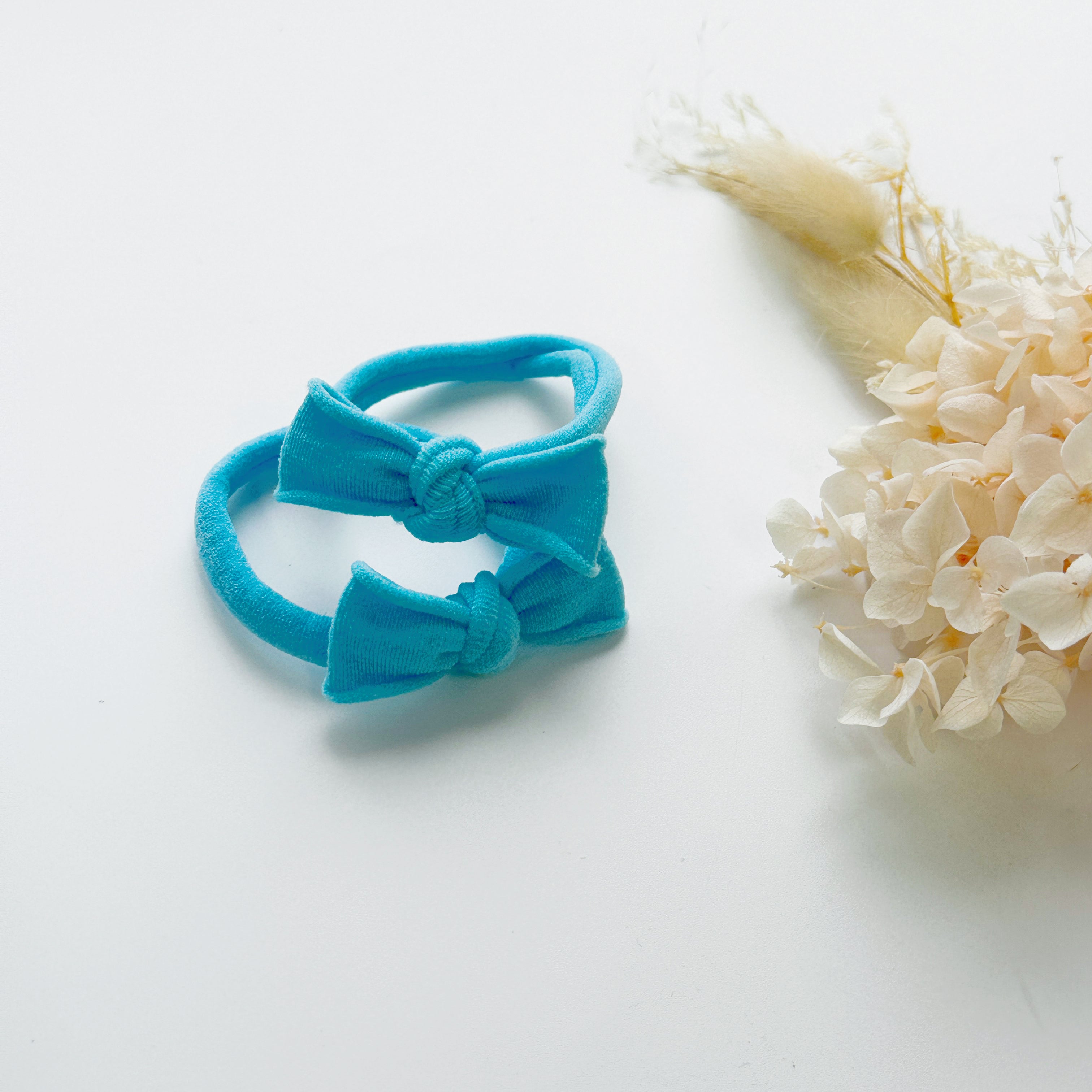 Handmade Simple Bows - School colours - Sky Blue - 1 pairs — image 6