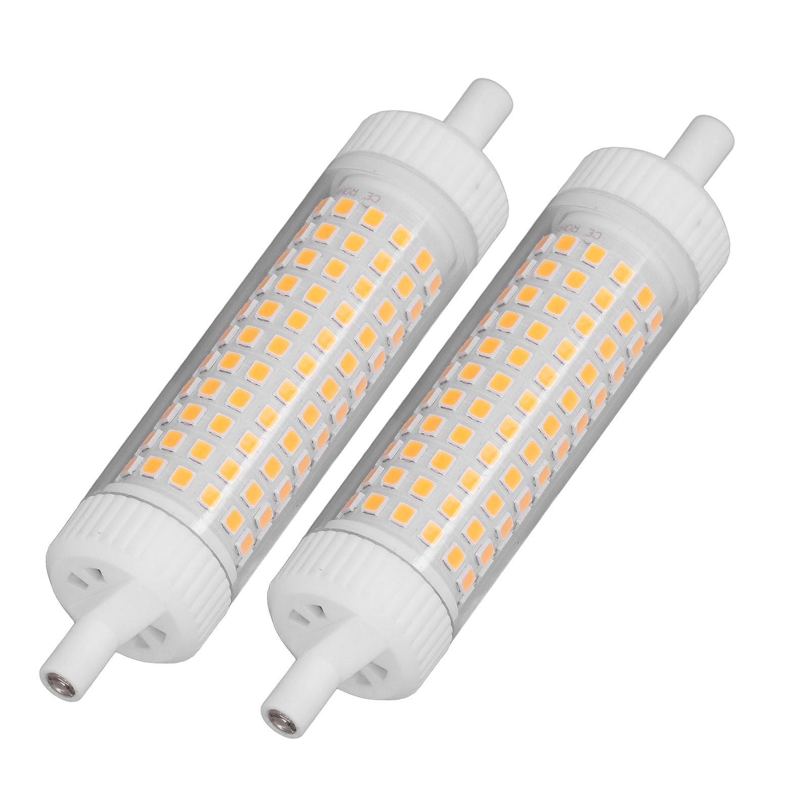 2Pcs R7S LED Light Bulb 118mm Dimmable 15W 154 LEDs Double Ended Floodlight for Home Night Advertising Lighting 220V Warm Light — image 4