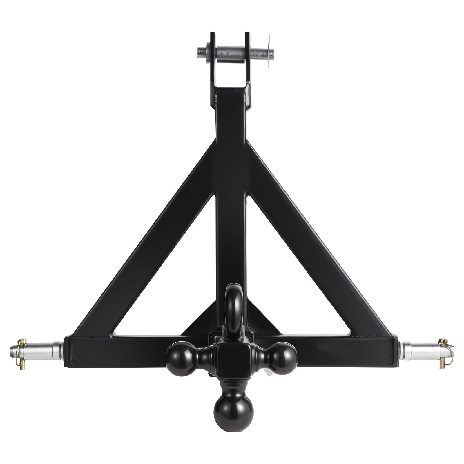 3 Point Trailer Hitch 2 in Receiver, 3pt Quick Hitch Attachment with 3 Trailer Balls, Tractor Tow Drawbar Adapter, Compatible with Kubota, Mahindra, Ford
