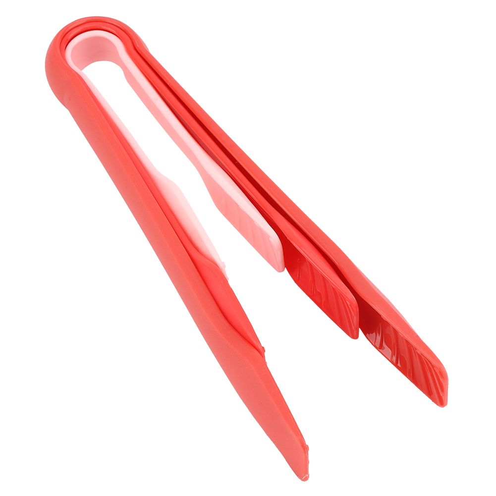 3 PCS Multifunctional Plastic Bread Tongs Food Clamps for Home Bakery (Red) — image 6