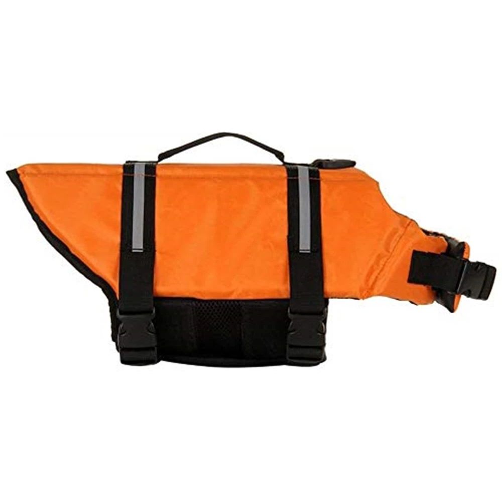 Dog Doggy Life Jacket Life Vest Saver Preserver Reflective Oxford cloth Quick Release Adjustable Bandana(orange S) — image 2