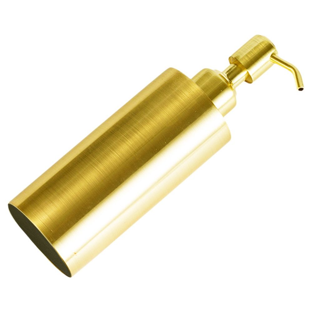 Gold Soap Dispenser, Full Stainless Steel Soap Dispenser, Conditioner – Modern Countertop Dispenser with Non-Slip Protective Pads — image 2