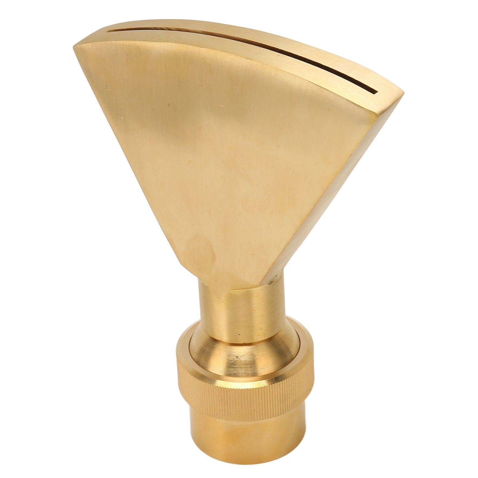 Fan Shaped Pond Sprinkler G1‑1/2 Adjustable Brass Fan Shaped Fountain Nozzle for Garden Museums