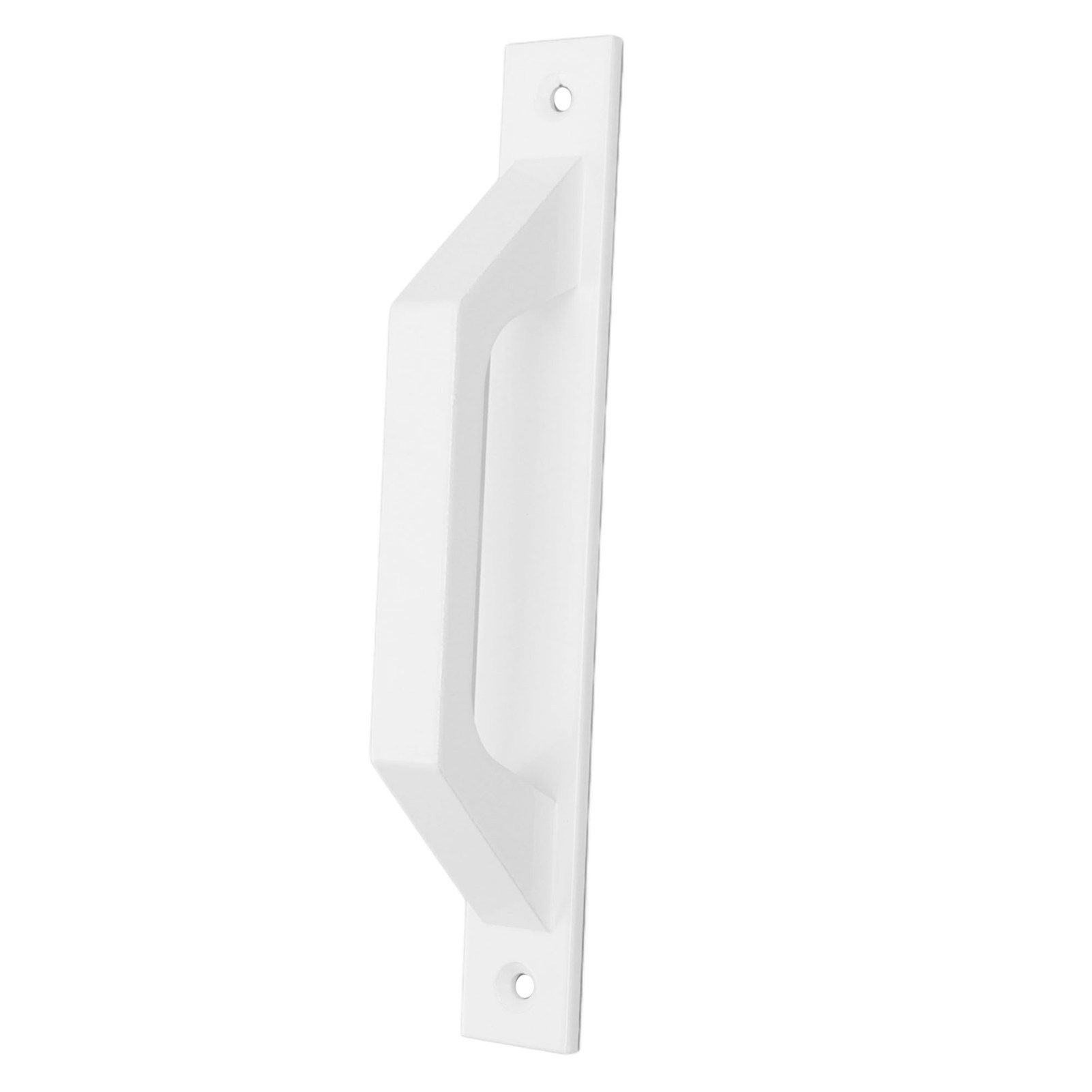 Sliding Door Handle Metal Electroplating Cabinet Barn Door Pull Handle with Mounting Screws White — image 5
