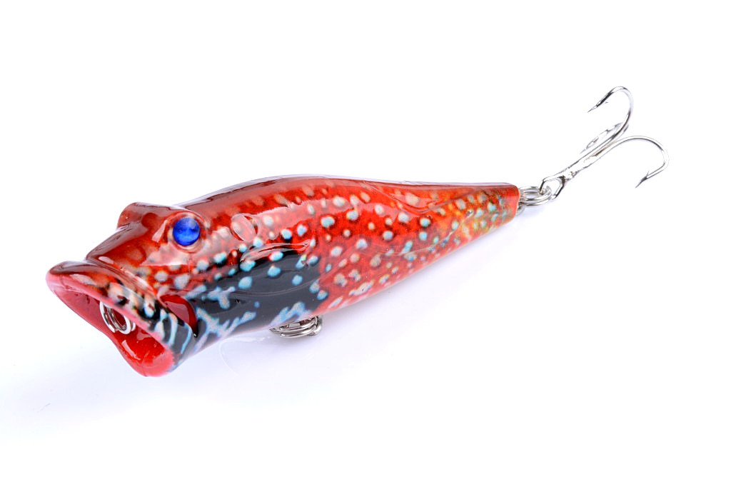 5X 8cm Popper Poppers Fishing Lure Lures Surface Tackle Fresh Saltwater โ image 4