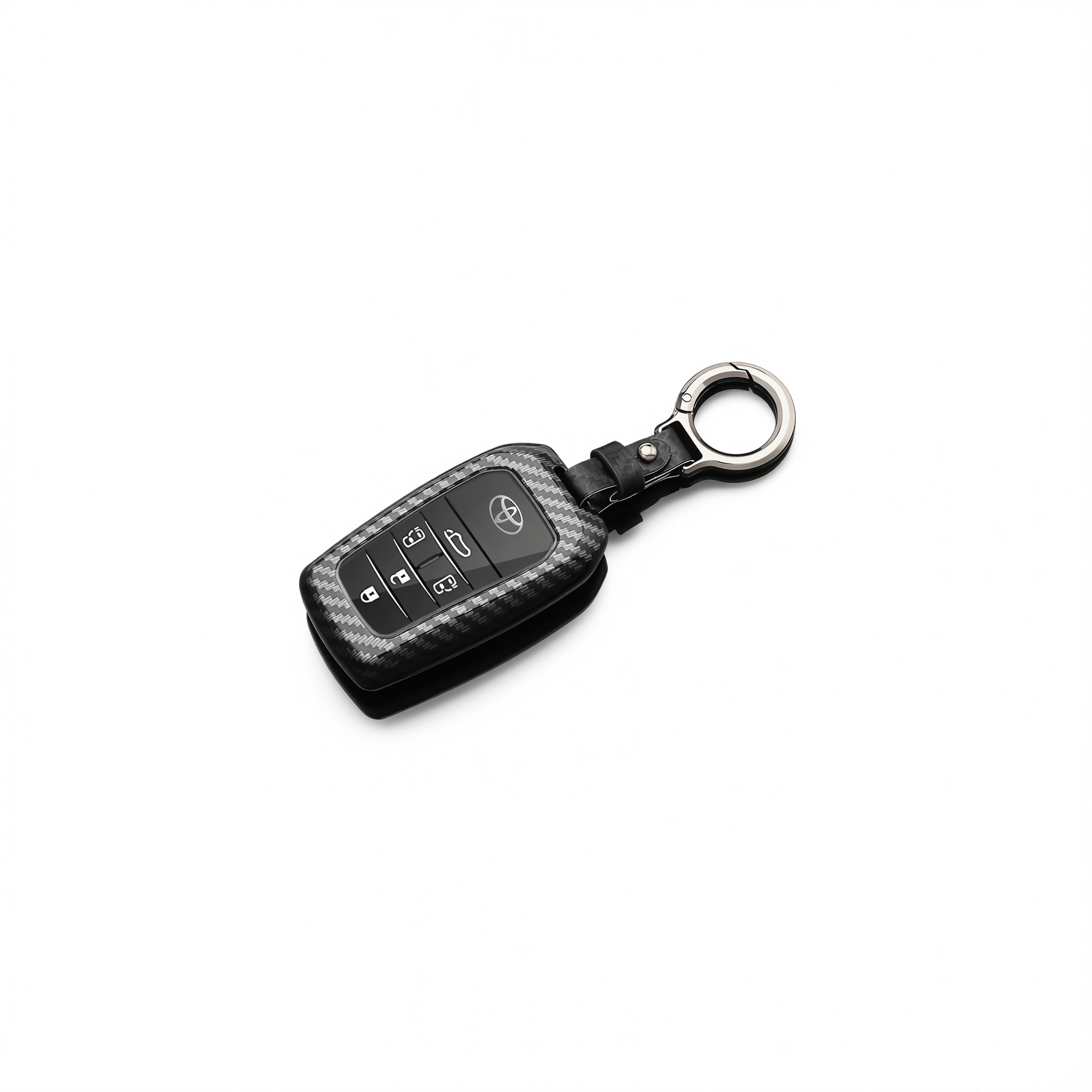 Fragrant Car Island Toyota Sienna Key Cover Carbon. Bagged D type 6-button [carbon fiber black] lanyard — image 2