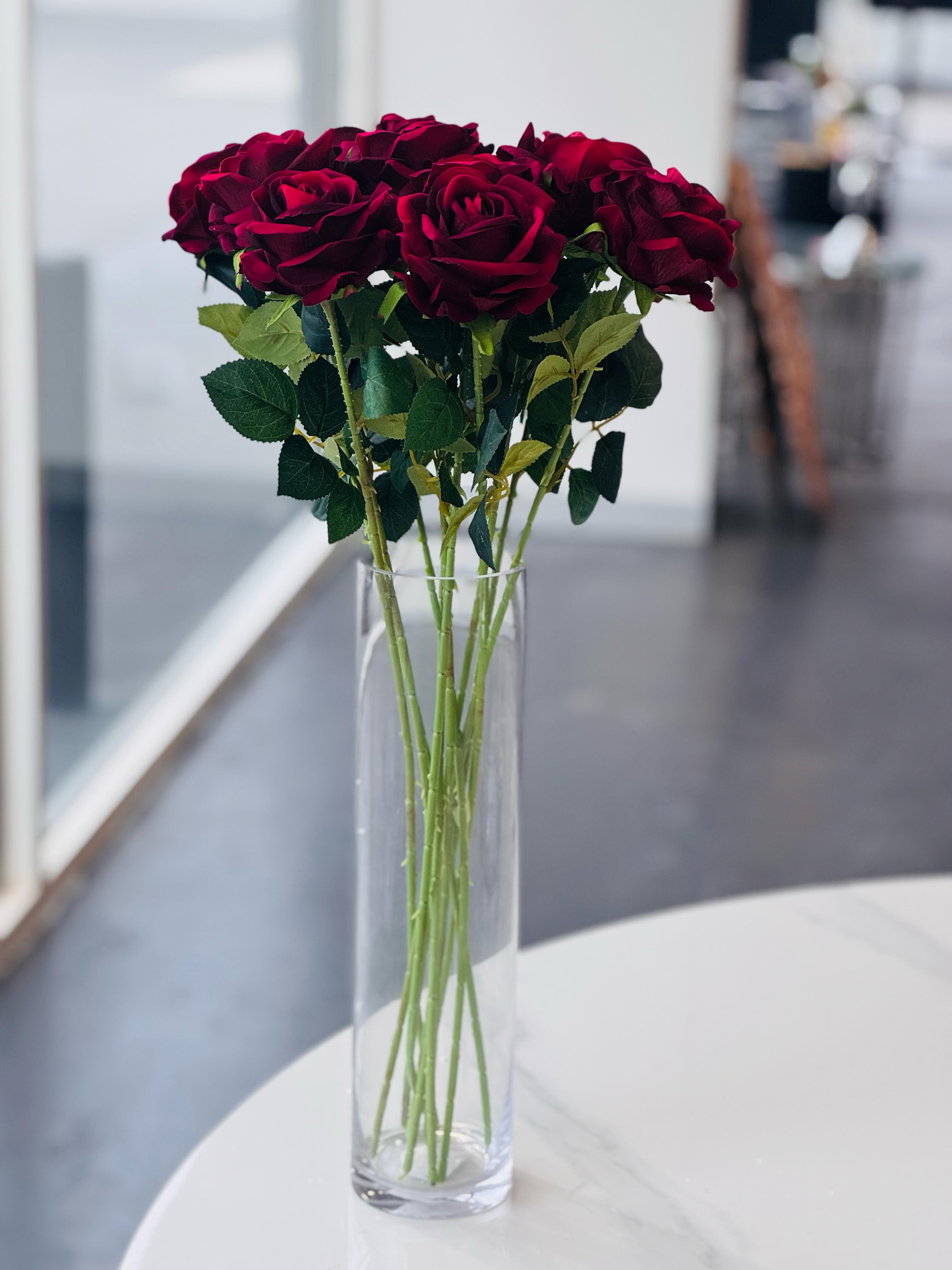 Clear Cylinder Flower Vase 40cm — image 3
