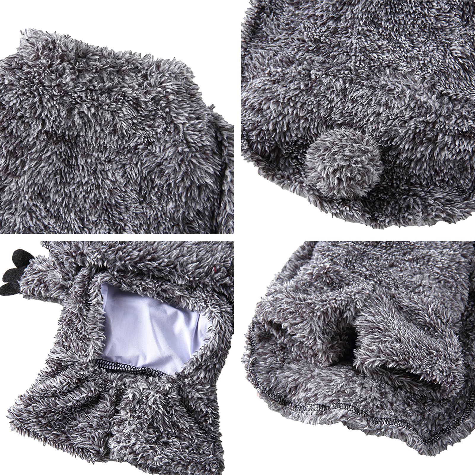 Dog Costume Funny Raccoon Clothes with Hat for Pet Apparel Puppy Outfits for Halloween Christmas Party Daily Use, M โ image 5