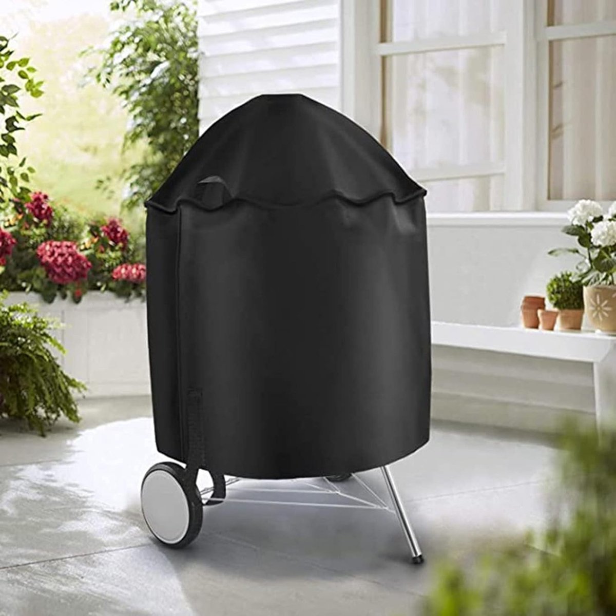 BBQ Cover - Barbecue Protective Cover - 70 × 70 cm - Round BBQ Cover - Waterproof - Universal Barbecue Cover - Outdoor Grill Cover - Round Barbecue — image 5