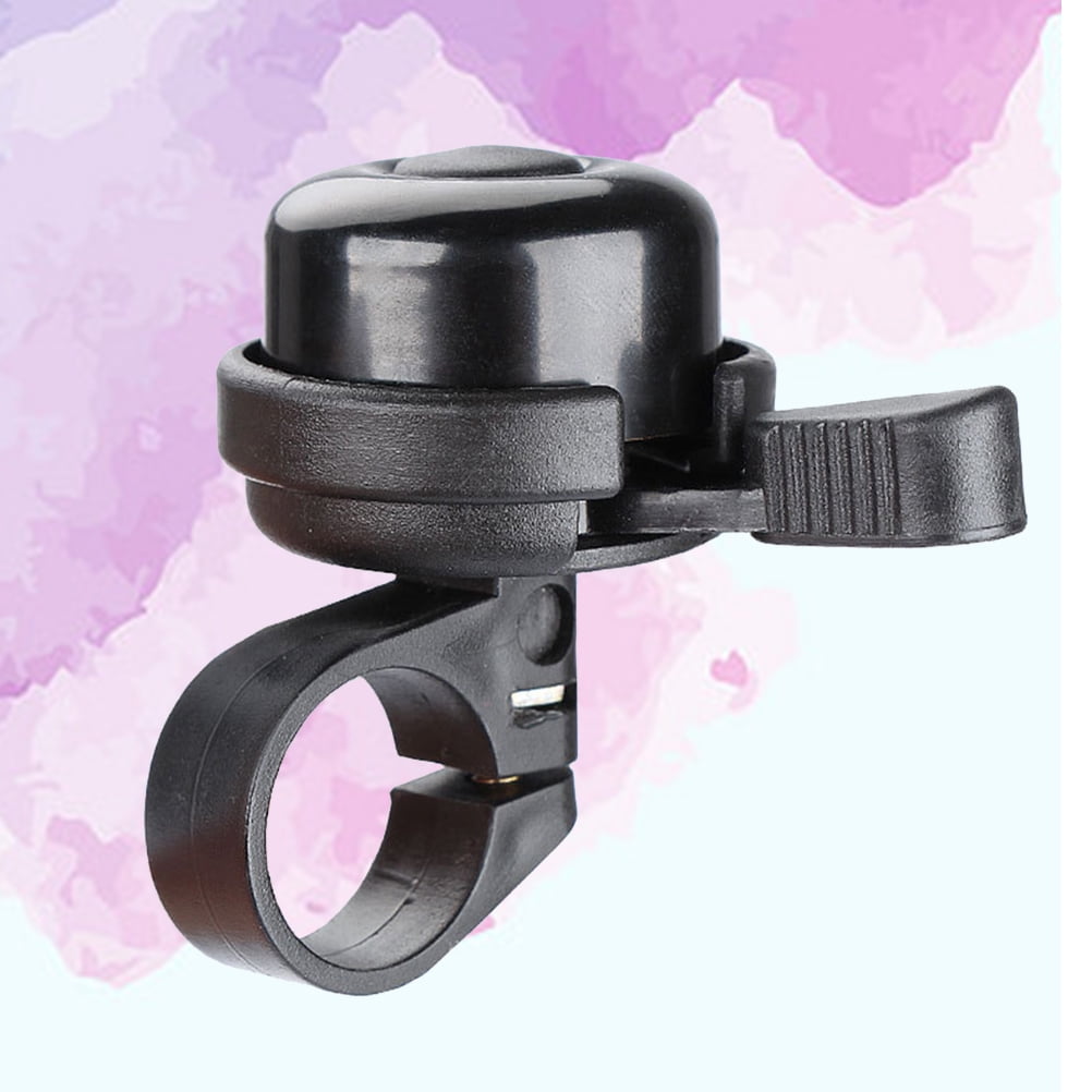 Cycling Handlebar Bell Plastic Clear Sound For Bicycle Riding 1Set 4.00 × 6.00CM Black — image 4