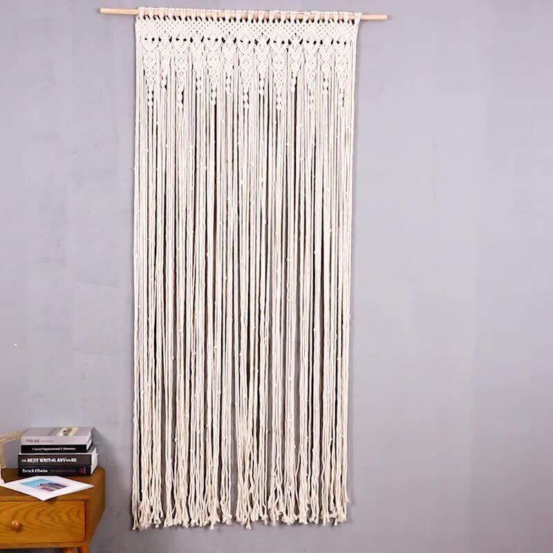 2m Heavy Duty Macrame Curtain Boho Woven Wall Hanging Window Doorway Wedding โ image 4