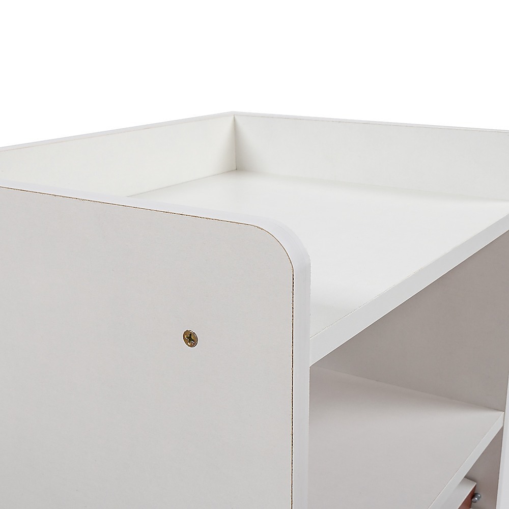 Bedside Tables Drawers Side Table Bedroom Furniture Nightstand White Unit — image 3