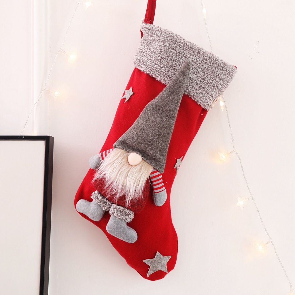 2pcs Merry Christmas Ornament Candy Stocking Sack New Year Xmas Tree Decorations Home Accessories Kids Gifts โ image 2