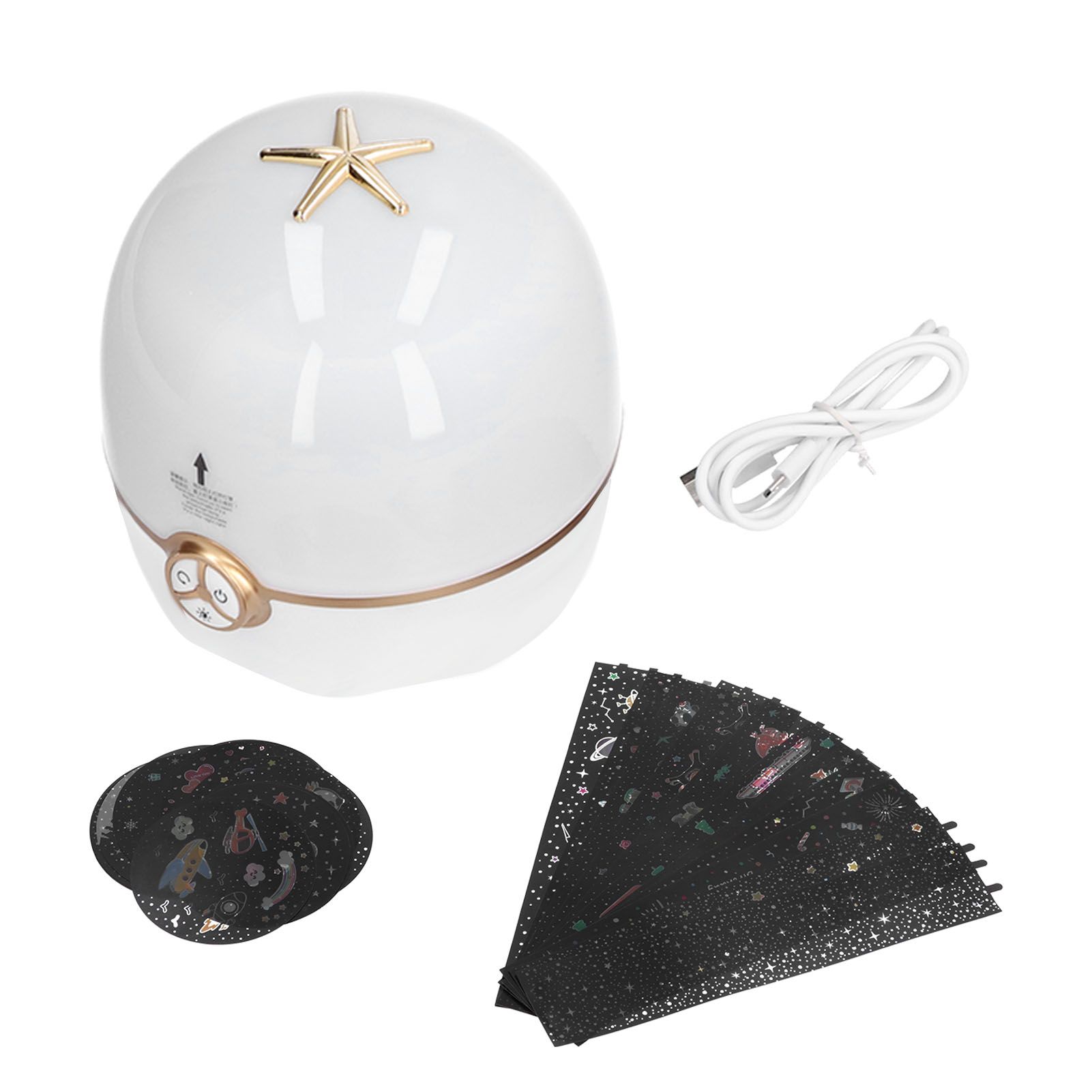Lucky Star Projection Lamp Portable 3 Colors Ambient Lamp USB Powered Night Light for Home โ image 2