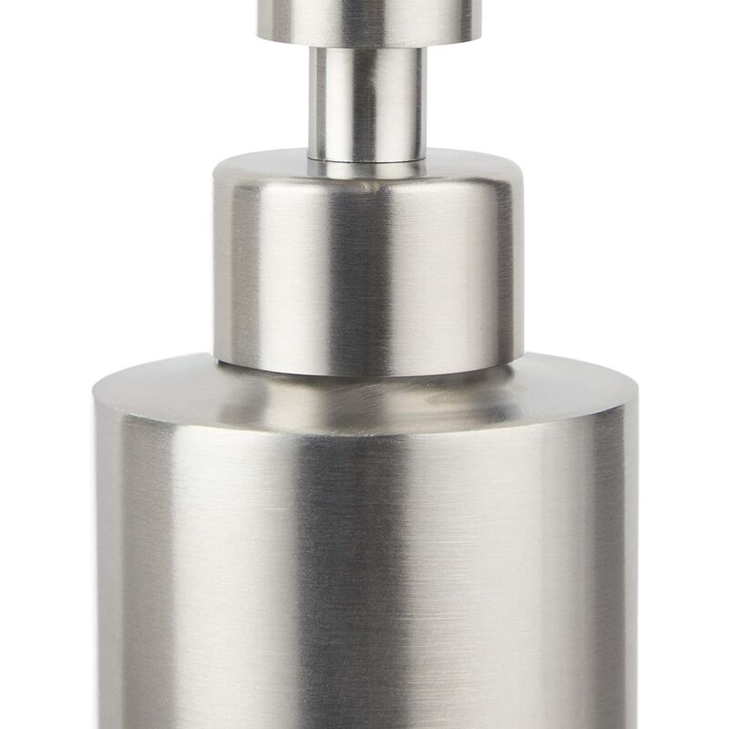 Brushed Stainless Steel Refillable Soap Dispenser 350Ml Silver โ image 4