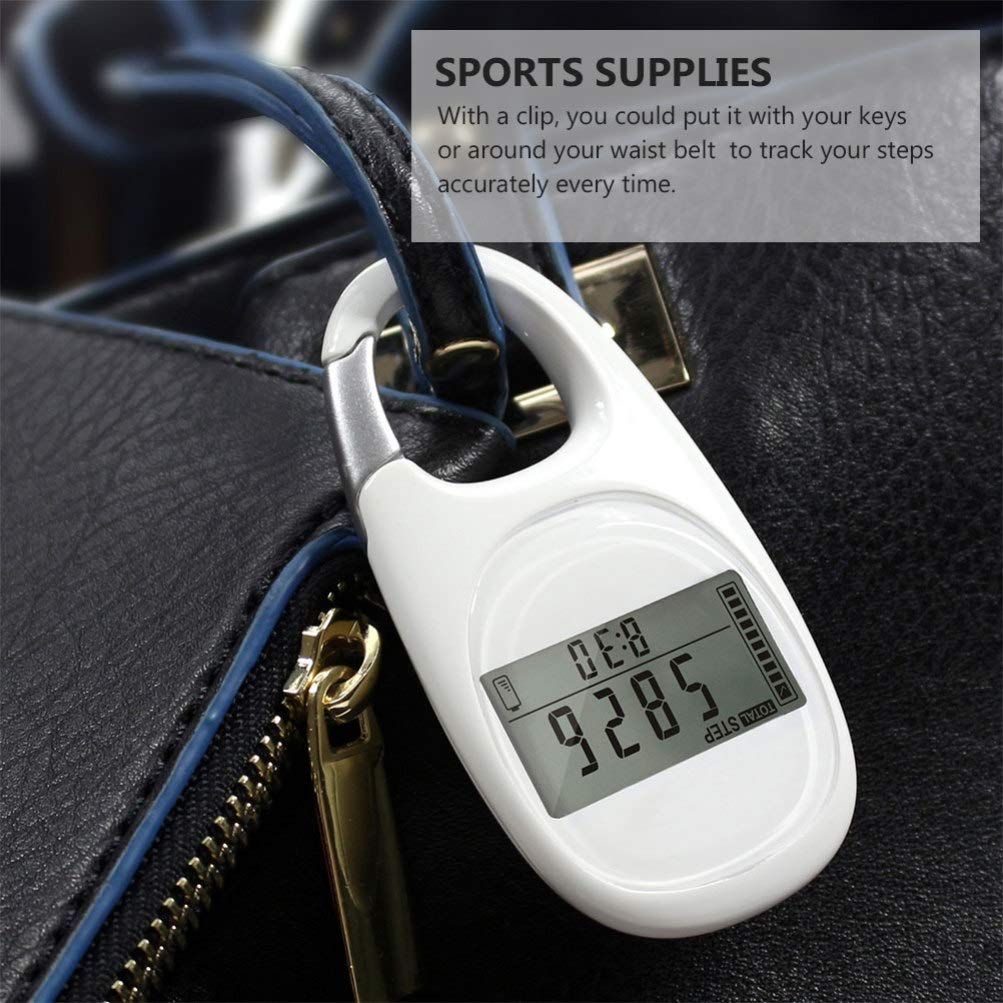 Portable Pedometer 3D Digital Pedometer with Clip Simple Walking Step Counter for Men Women Kids Track Steps and Miles/Km Calories โ image 5