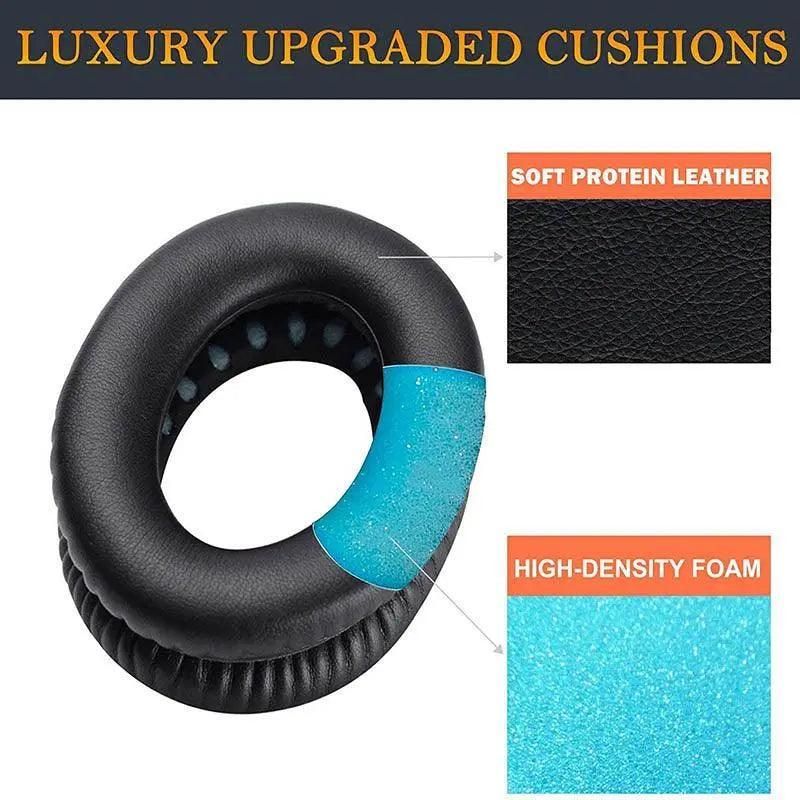 Replacement Ear Pads Cushions For Bose Quietcomfort 35 Qc35 Ii Qc25 Qc15 Ae2 - Gold-Black — image 4