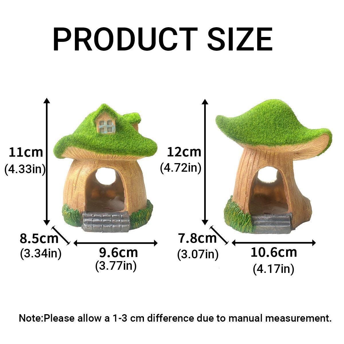 Aquarium Moss Mushroom House Aquascape Crafts Fish Shrimp Hiding Decoration - House With Window โ image 4