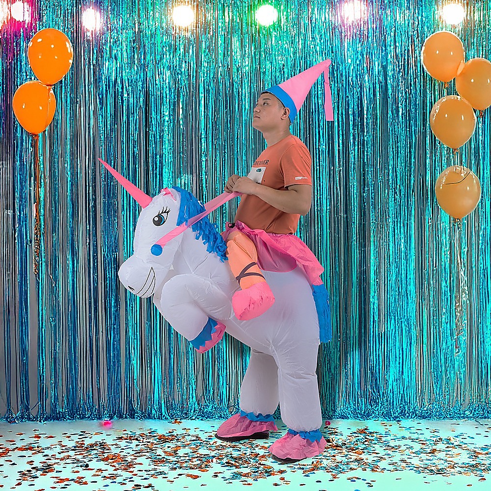 UNICORN Fancy Dress Inflatable Suit -Fan Operated Costume โ image 2