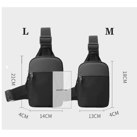 Waterproof Shoulder Bag for Cycling Sports Travel, Black, M — image 3