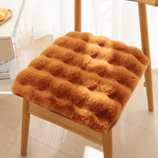 Seat cushion - Living room cushion - Soft and supple chair cushion with non-slip bottom - Suitable for cars, home offices, dining rooms and kitchens (Orange